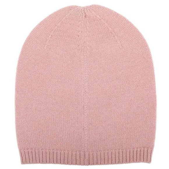 🔥NEW MONCLER MAUVE PINK LUXURY WOOL CASHMERE LOGO BEANIE HAT OS AUTHENTIC🔥 - Picture 5 of 7